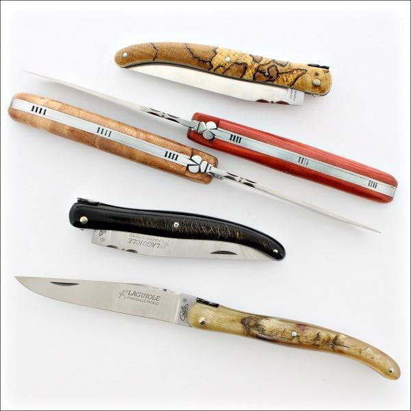 5 Laguiole Full Handle 12 cm "Old school" Folding Knives