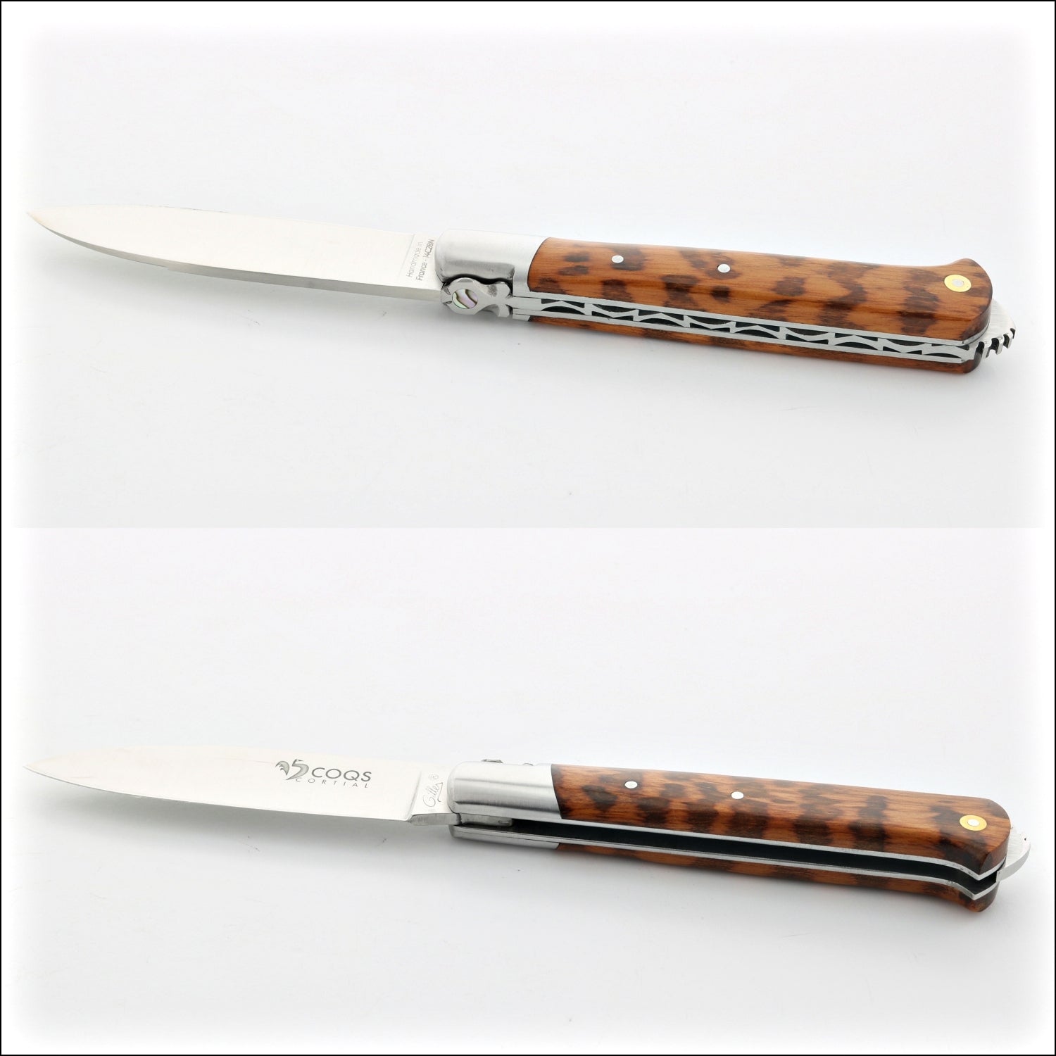 5 Coqs Pocket Knife - Amourette & Mother of Pearl Inlay