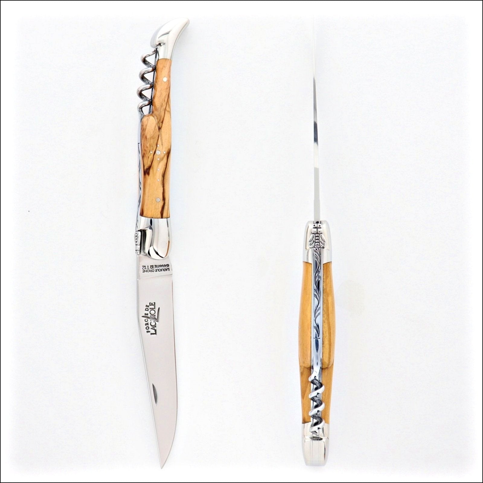Forge de Laguiole 12 cm Picnic Knife Olive Wood-FDL POCKET KNIFE