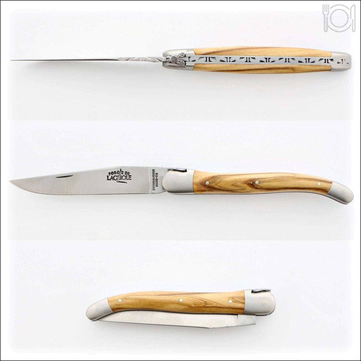 Forge de Laguiole Collection 12 cm Olivewood Satin Finish