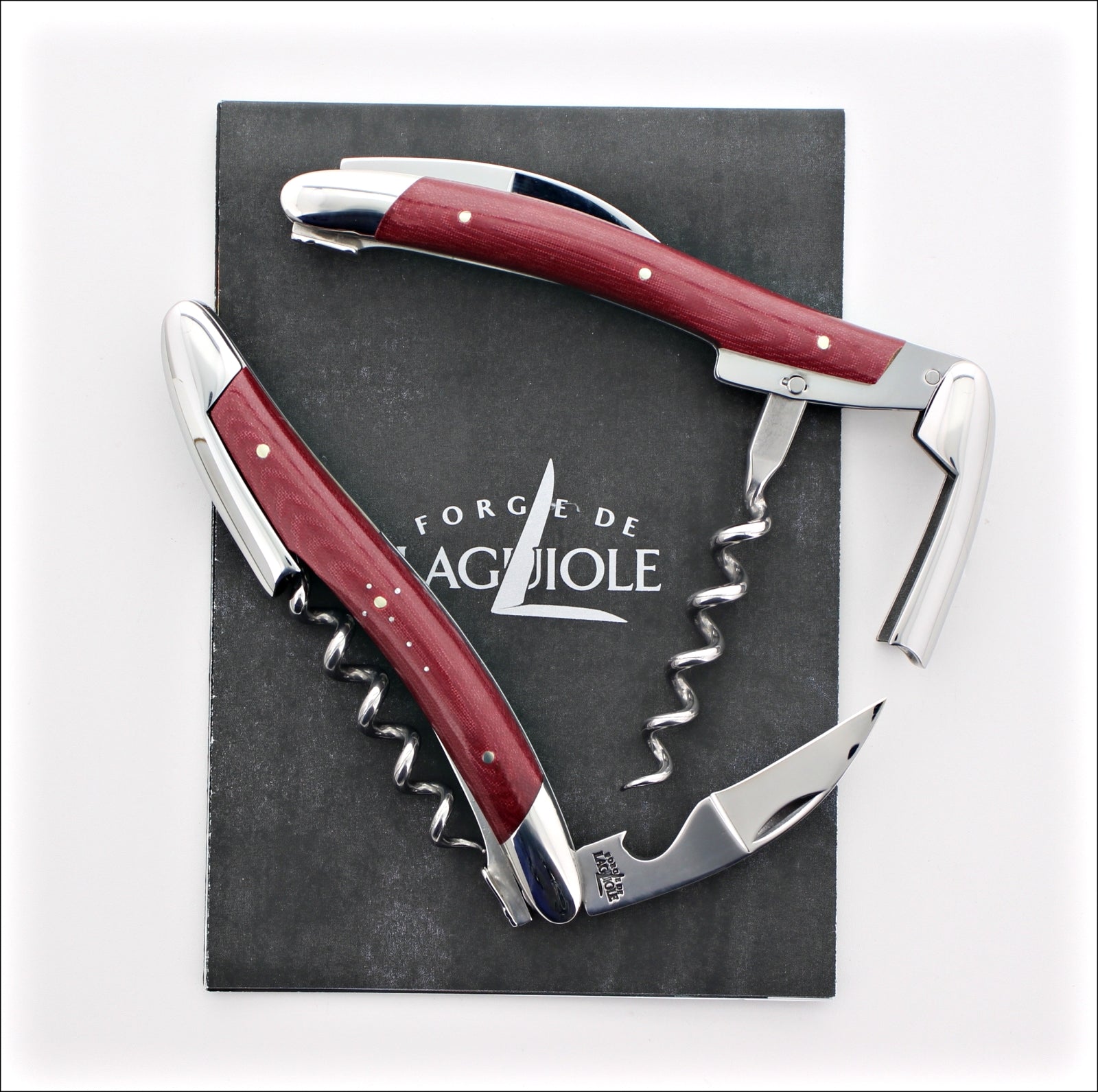 Forge de Laguiole Corkscrew Compressed Fabric - Burgundy