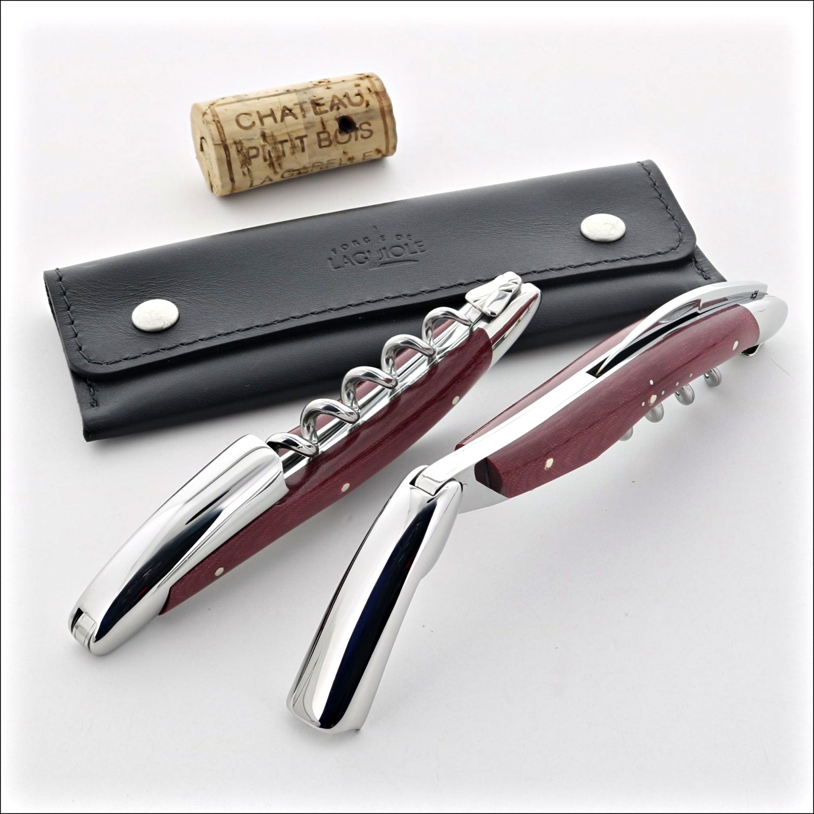 Forge de Laguiole Corkscrew Compressed Fabric - Burgundy