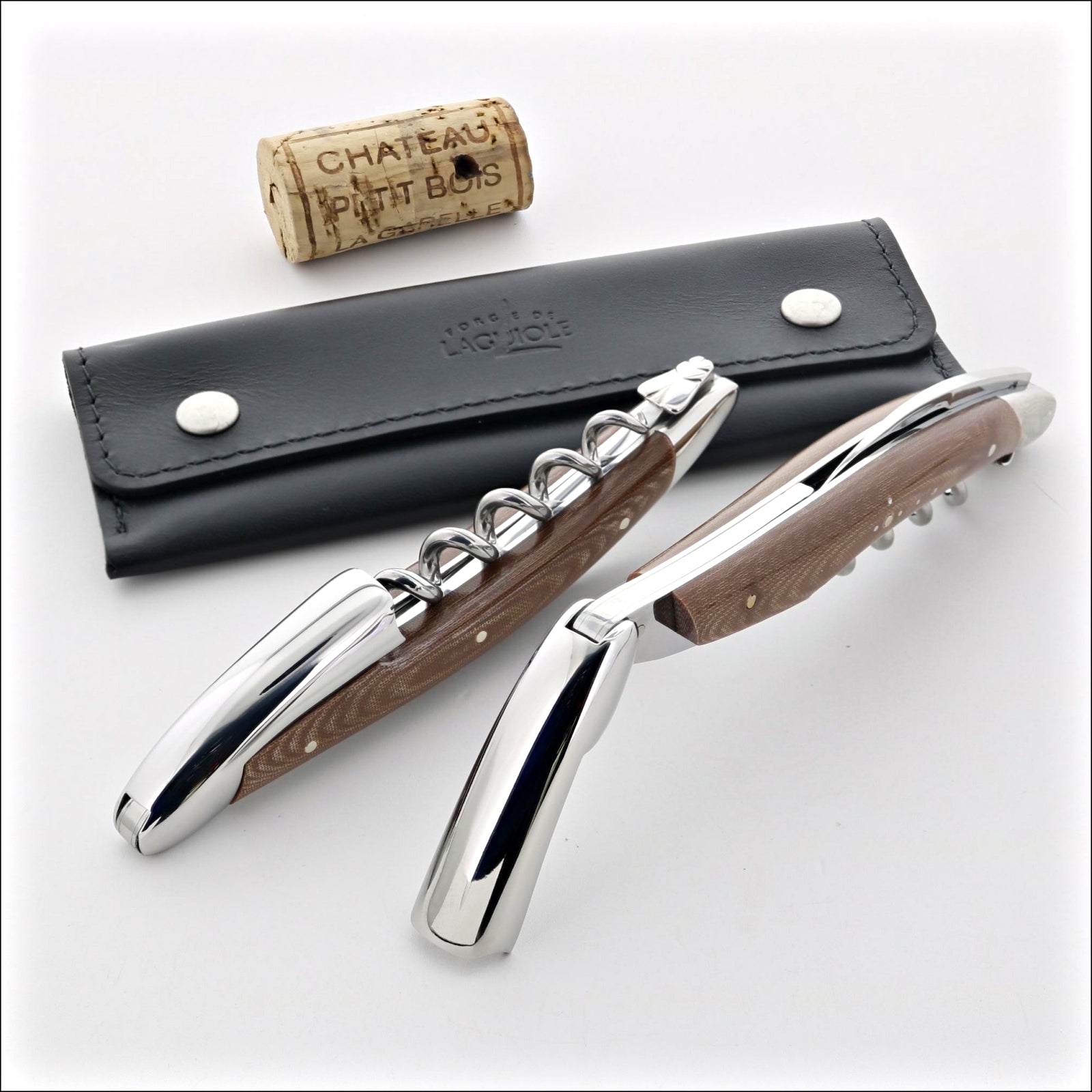 Forge de Laguiole Corkscrew Compressed Fabric - Chocolate