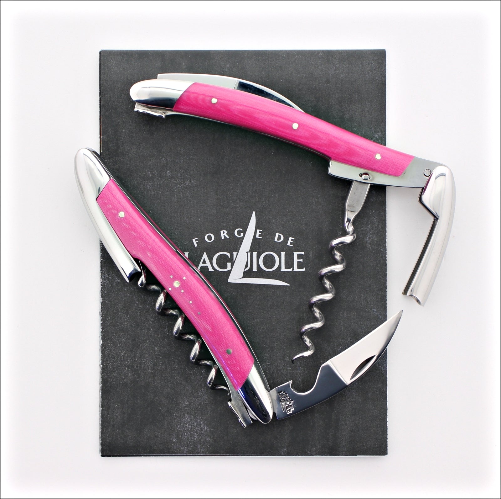 Forge de Laguiole Corkscrew Compressed Fabric - Fuschia