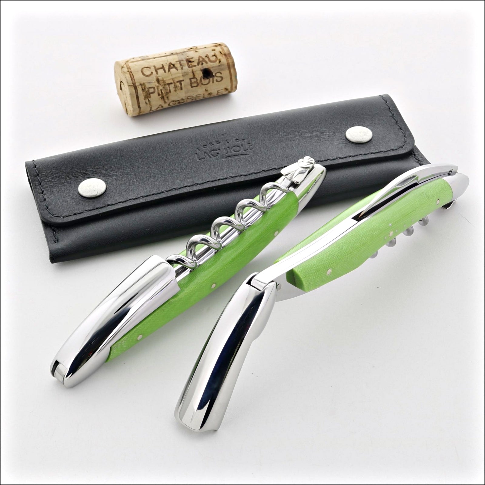 Forge de Laguiole Corkscrew Compressed Fabric - Green
