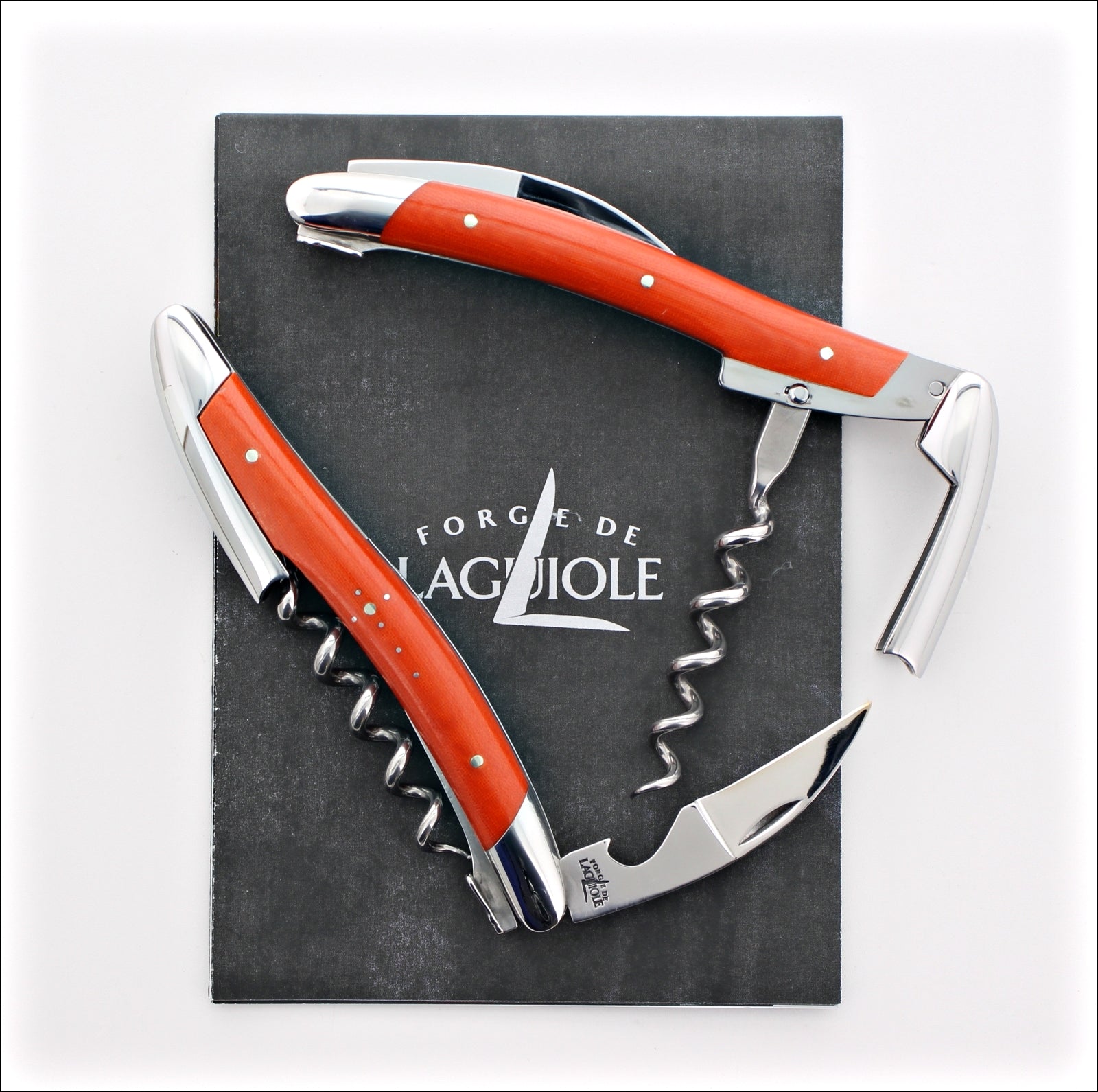 Forge de Laguiole Corkscrew Compressed Fabric - Orange