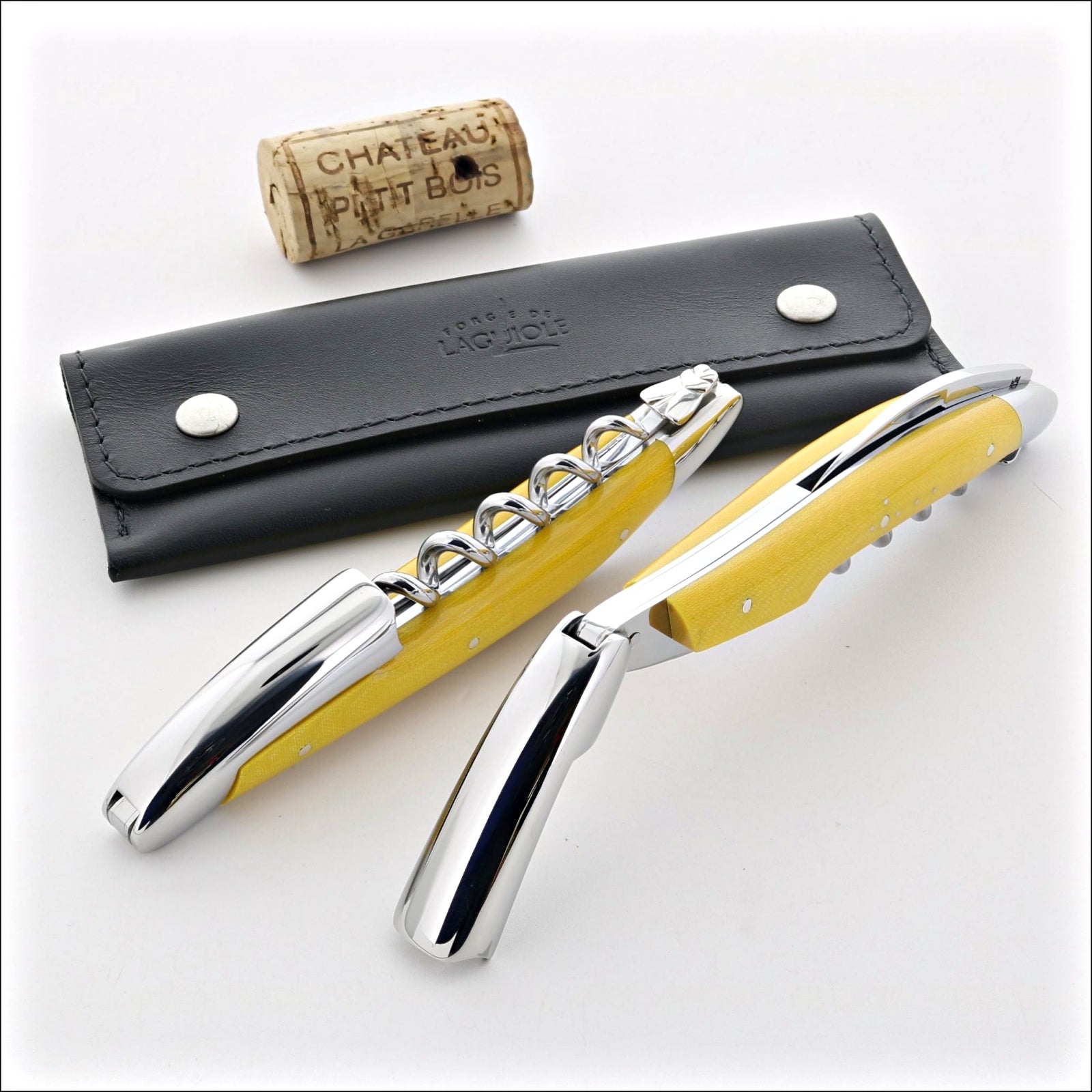 Forge de Laguiole Corkscrew Compressed Fabric - Yellow