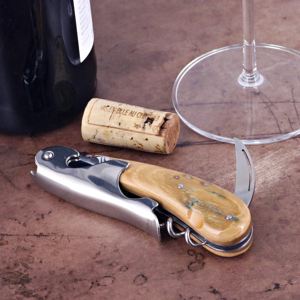 Laguiole Magnum Fossilized Mammoth Ivory Corkscrew - A - Laguiole