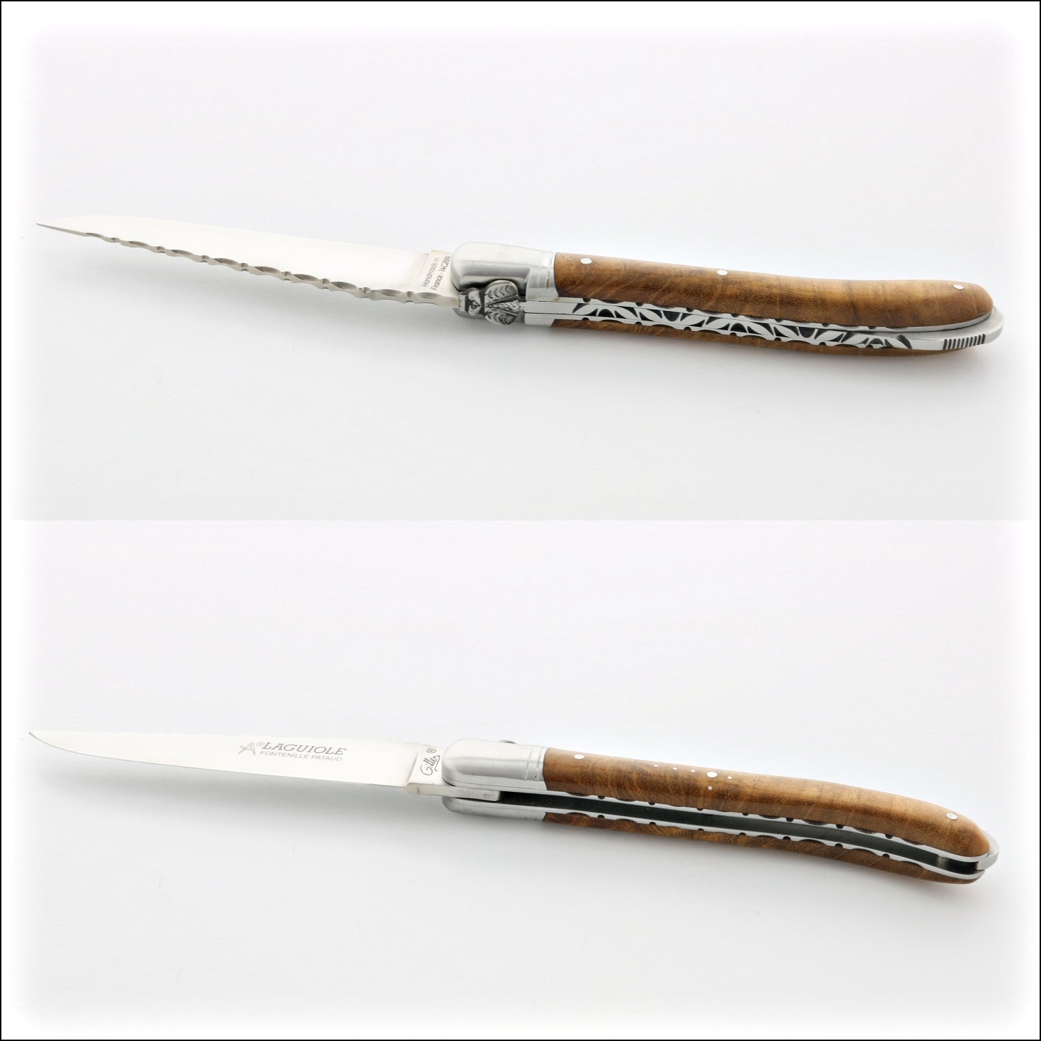 Laguiole Nature Guilloche Amboyna Burl