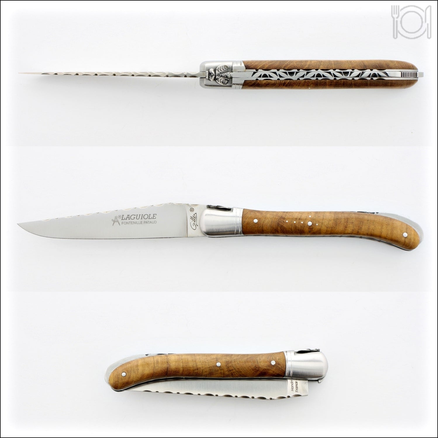 Laguiole Nature Guilloche Amboyna Burl