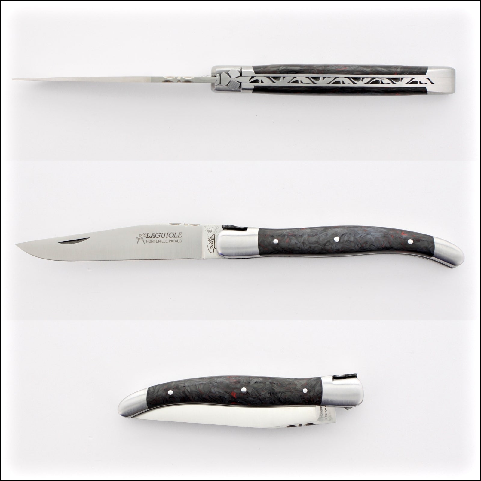 Laguiole Traditional 12 cm Red Dark Matter