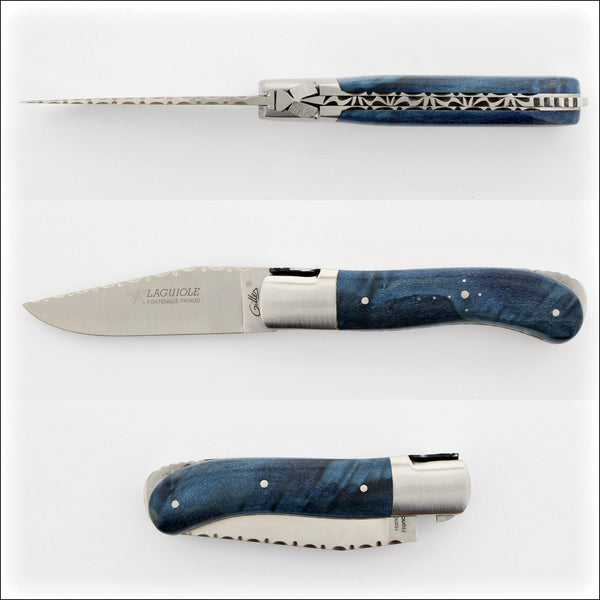 LAGUIOLE コルクスクリュー 青ハンドル Handcrafted Sommelier Waiter's Corkscrew with Marine Blue Corian