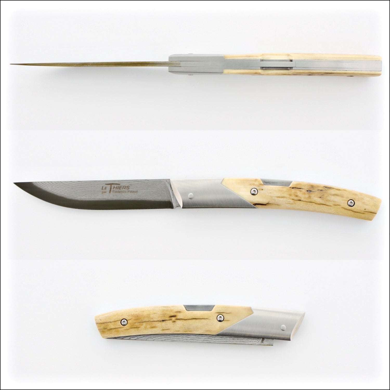 Le Thiers® Advanced 11.5 cm Suminagashi Blade - Fossilized Mammoth