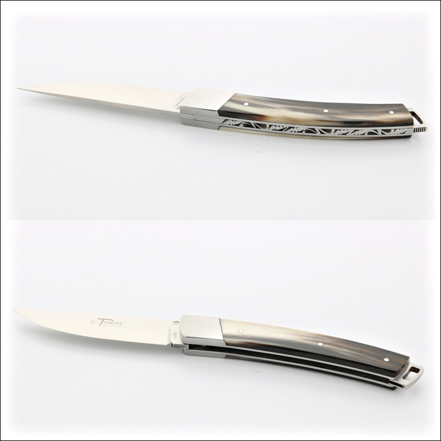 Le Thiers® Nature 11 cm Pocket Knife Flamed Horn Tip