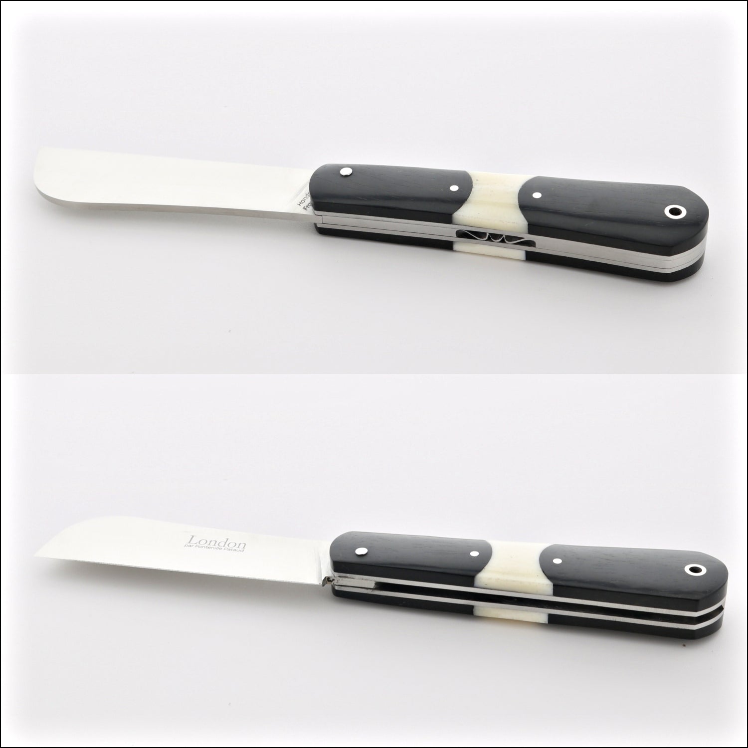 London 9 cm Ebony - Cattle Bone Center Bolster