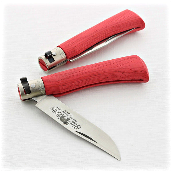 9307/19_MRK - Old Bear® Medium Red Handle Pocket Knife - Laguiole Imports