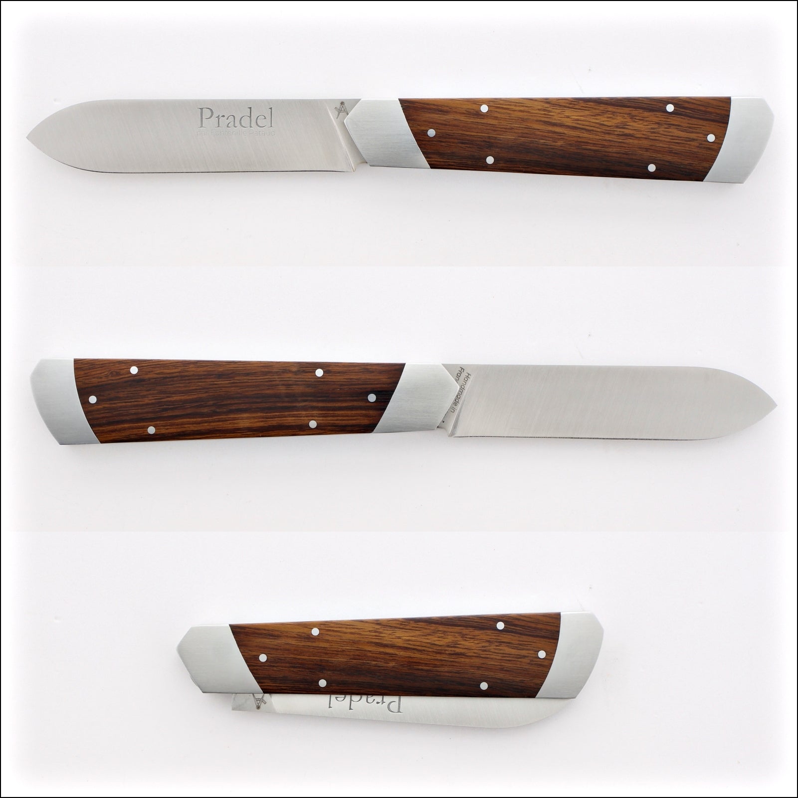 Pradel Folding Knife Desert Ironwood Handle & Lock-Back by Fontenille Pataud