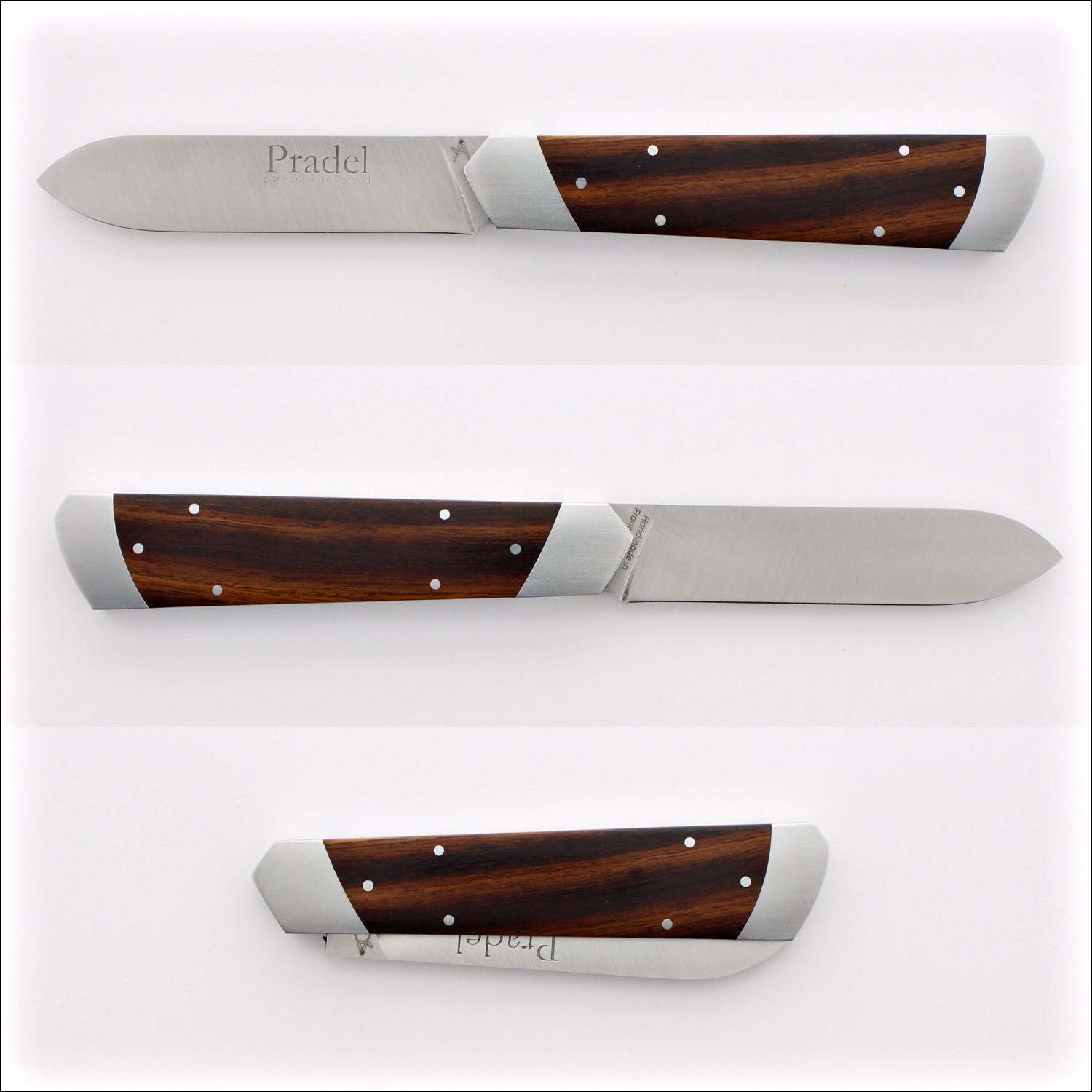Pradel Folding Knife Desert Ironwood Handle & Lock-Back by Fontenille Pataud