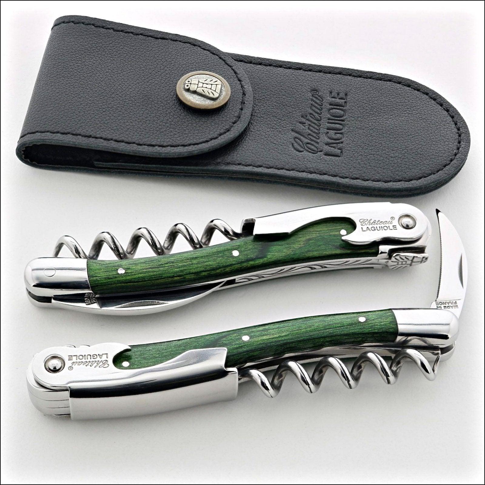 Chateau Laguiole Classic Green Stamina Corkscrew (2020 Version)