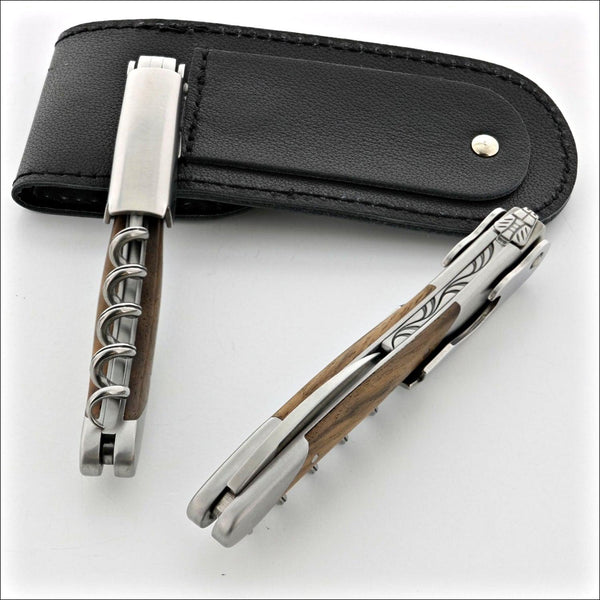 Chateau Laguiole Grand Cru Walnut Wood Corkscrew | Made in France
