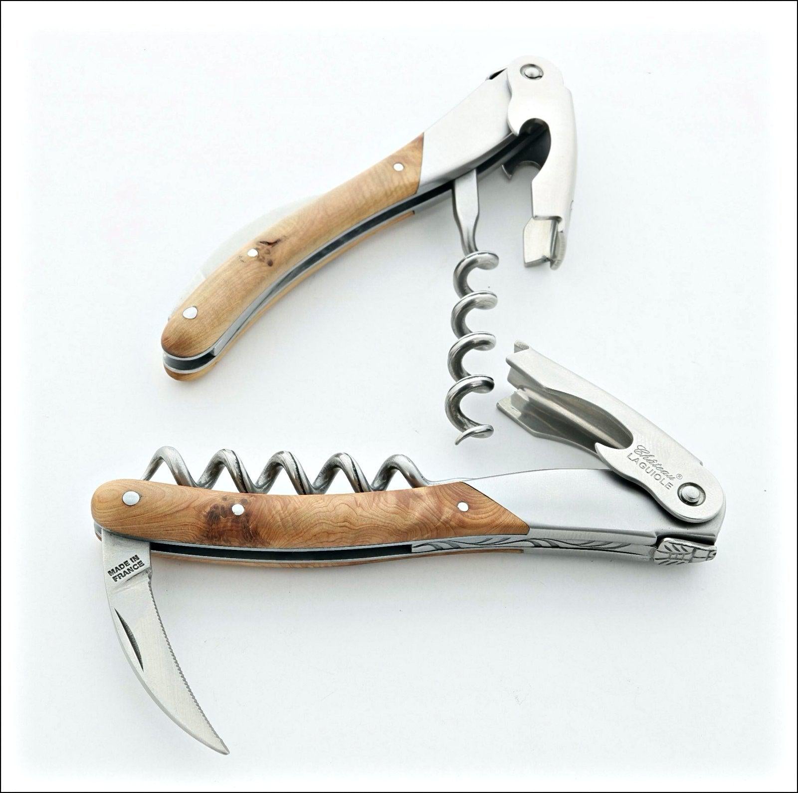 Chateau Laguiole Versailles Series - Juniper Handle - 223 years old wood-Waiter Corkscrew