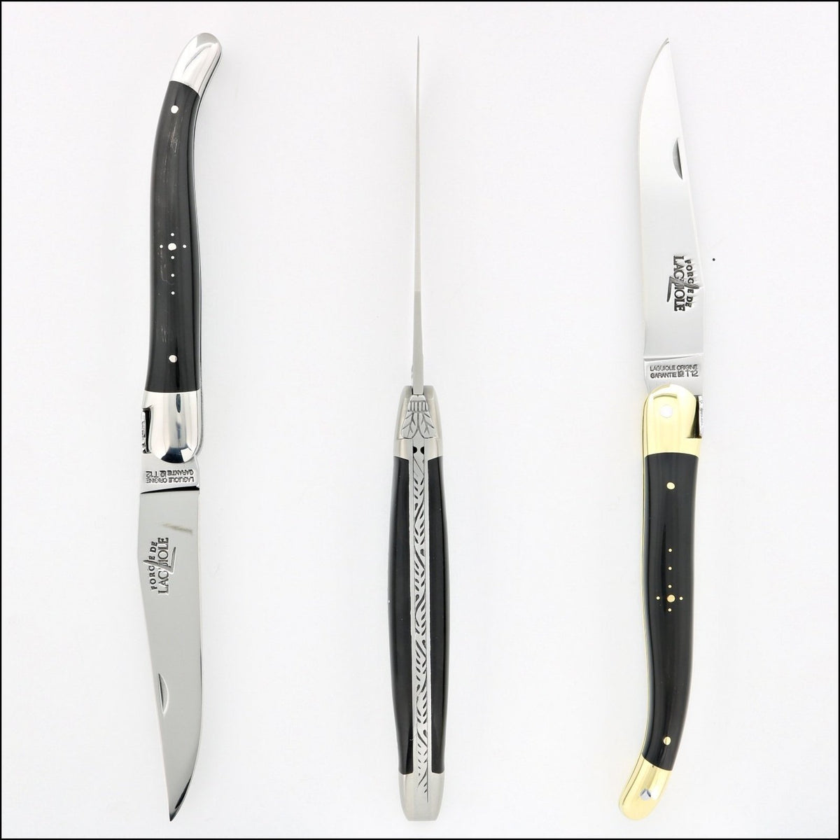 Forge de Laguiole Tradition 12 cm Dark Horn Tip-POCKET KNIFE