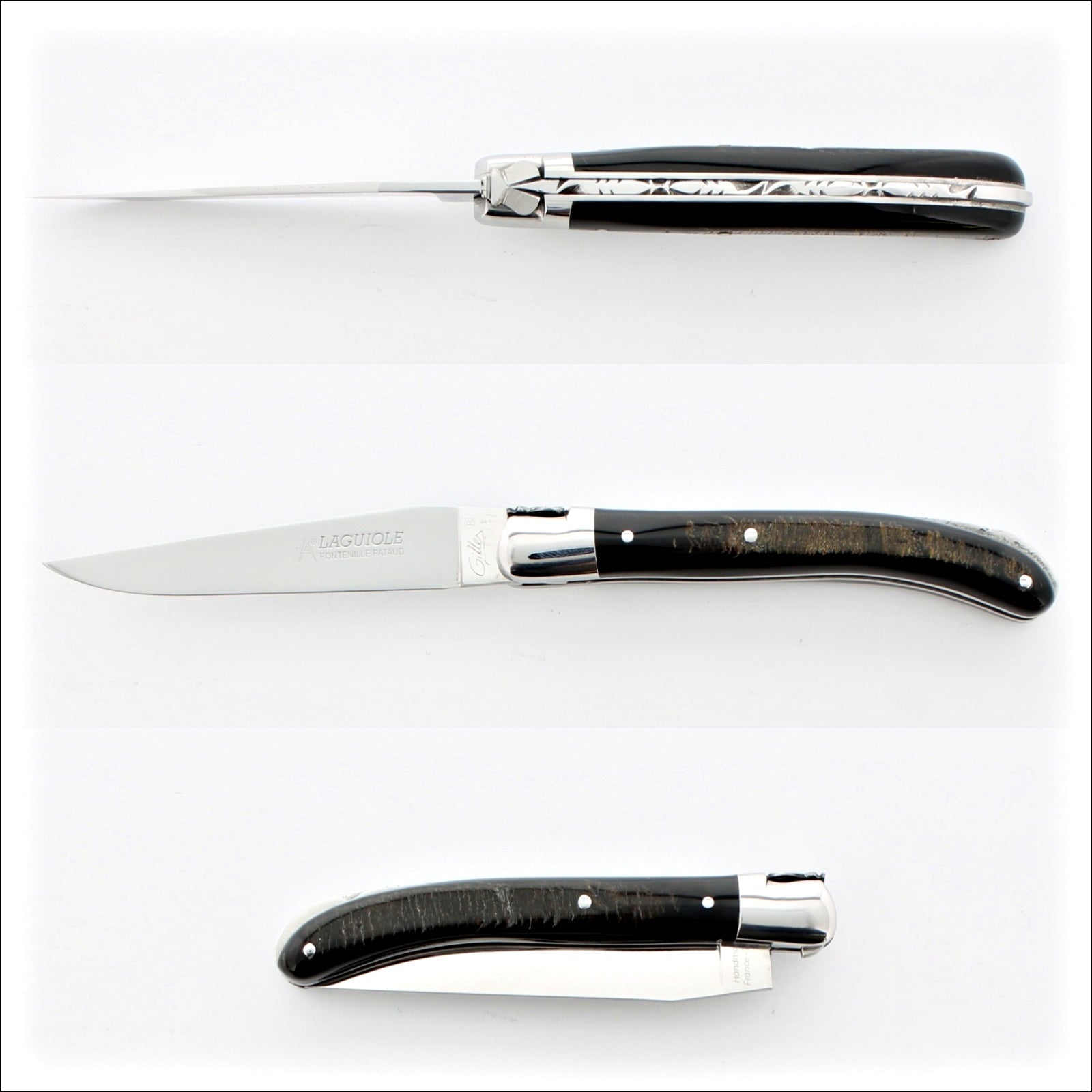 Laguiole Le Pocket Classic Buffalo Bark Handle