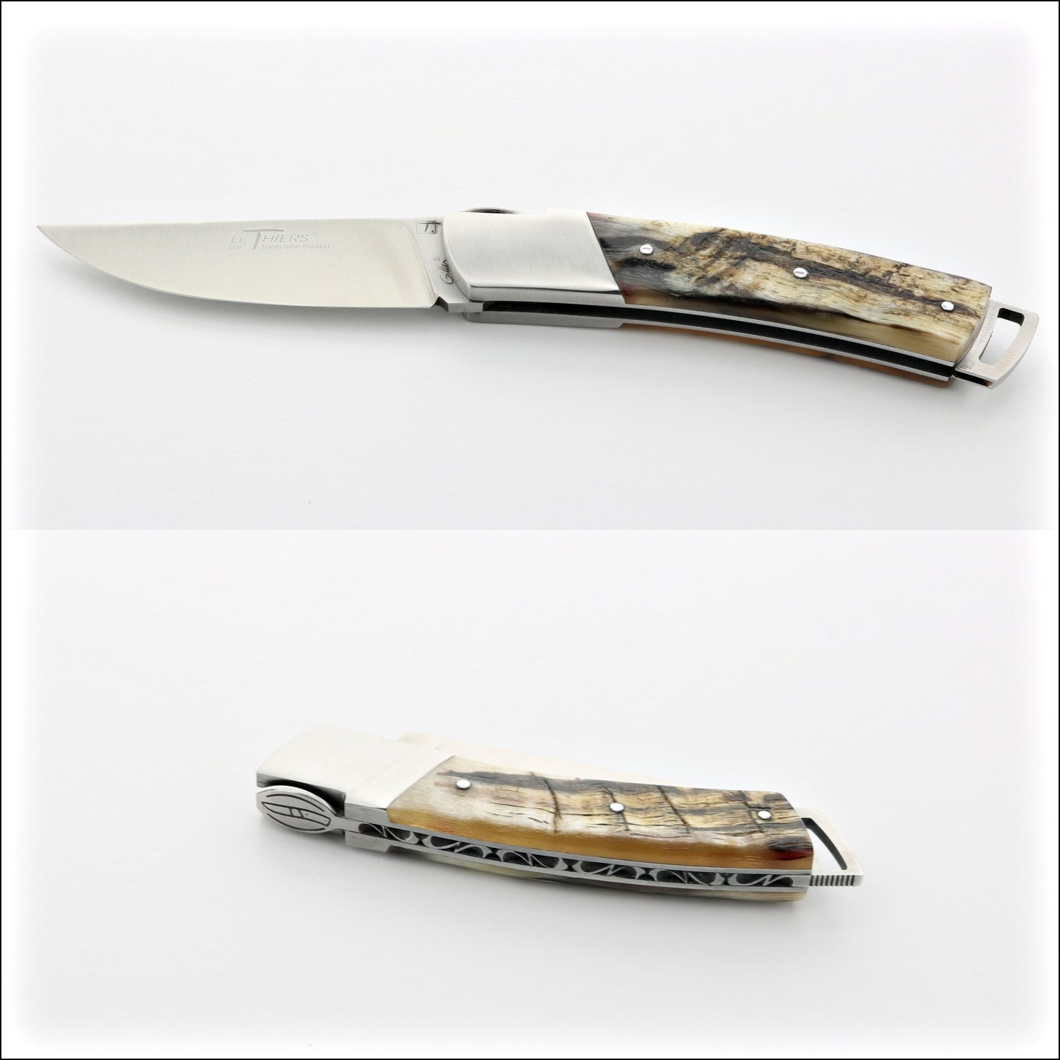 Le Thiers Gentleman 12 cm Pocket Knife Ram Horn