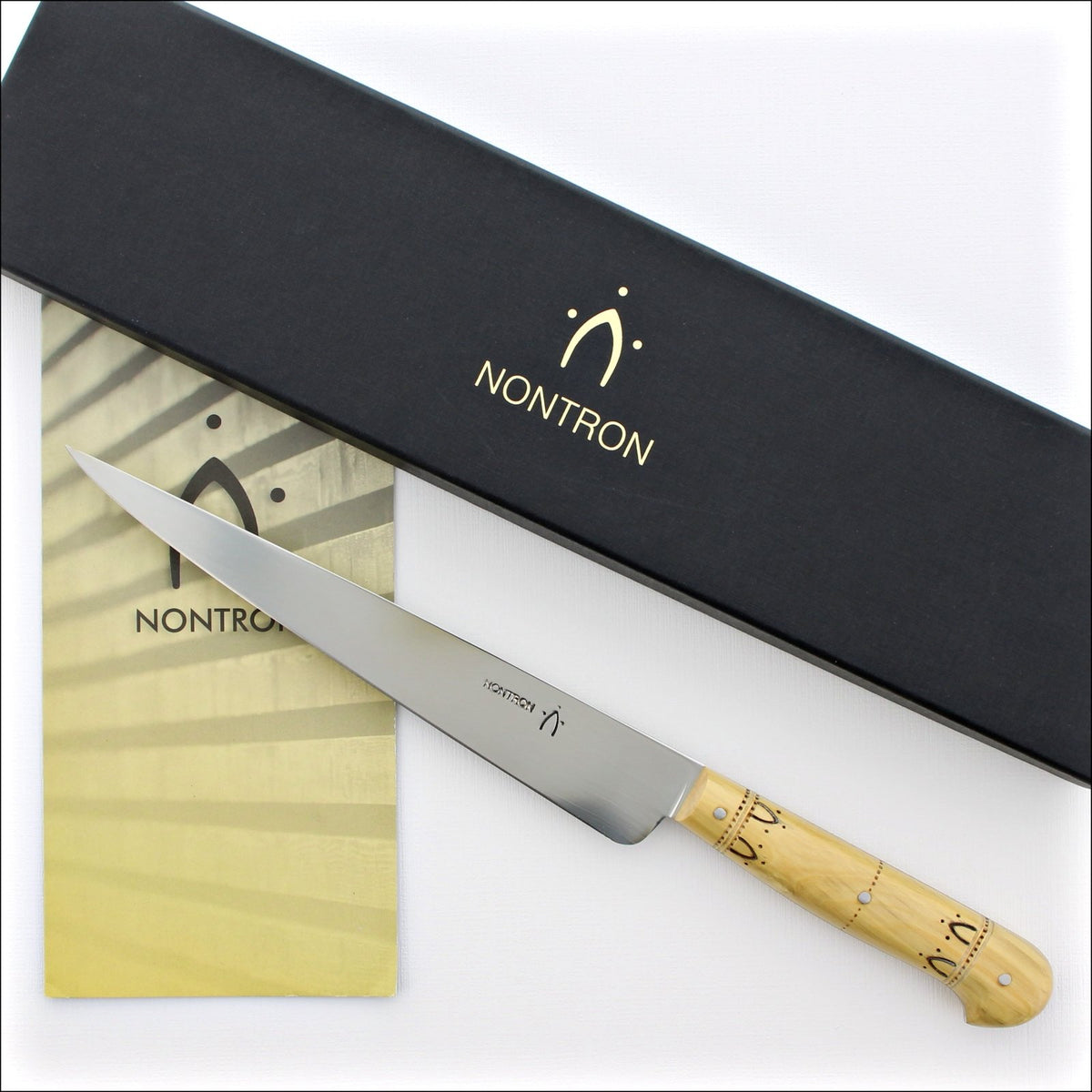 Nontron 8&quot; Carving Knife Boxwood Handle