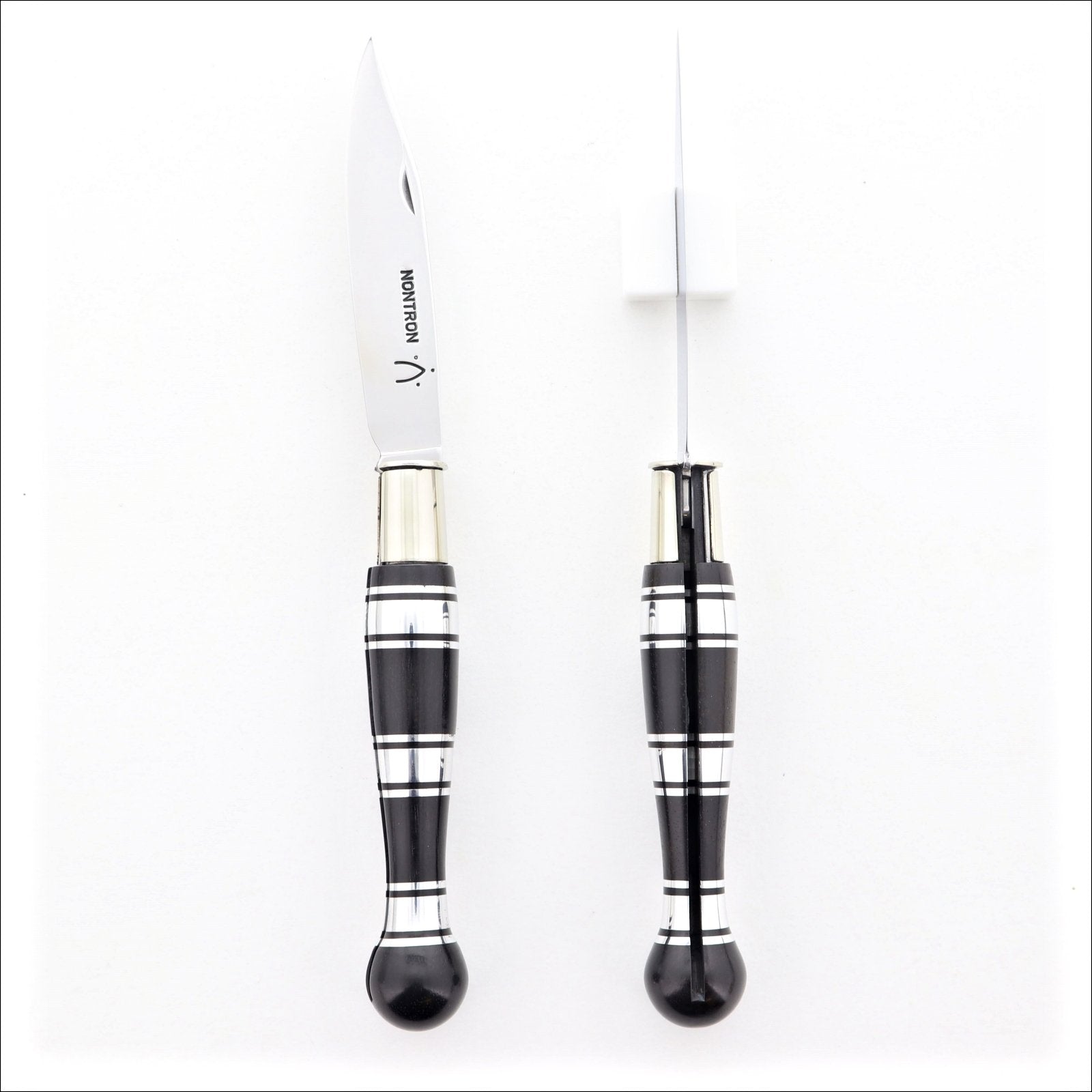 Nontron Pocket Knife No25 Ball handle Ebony & Aluminum