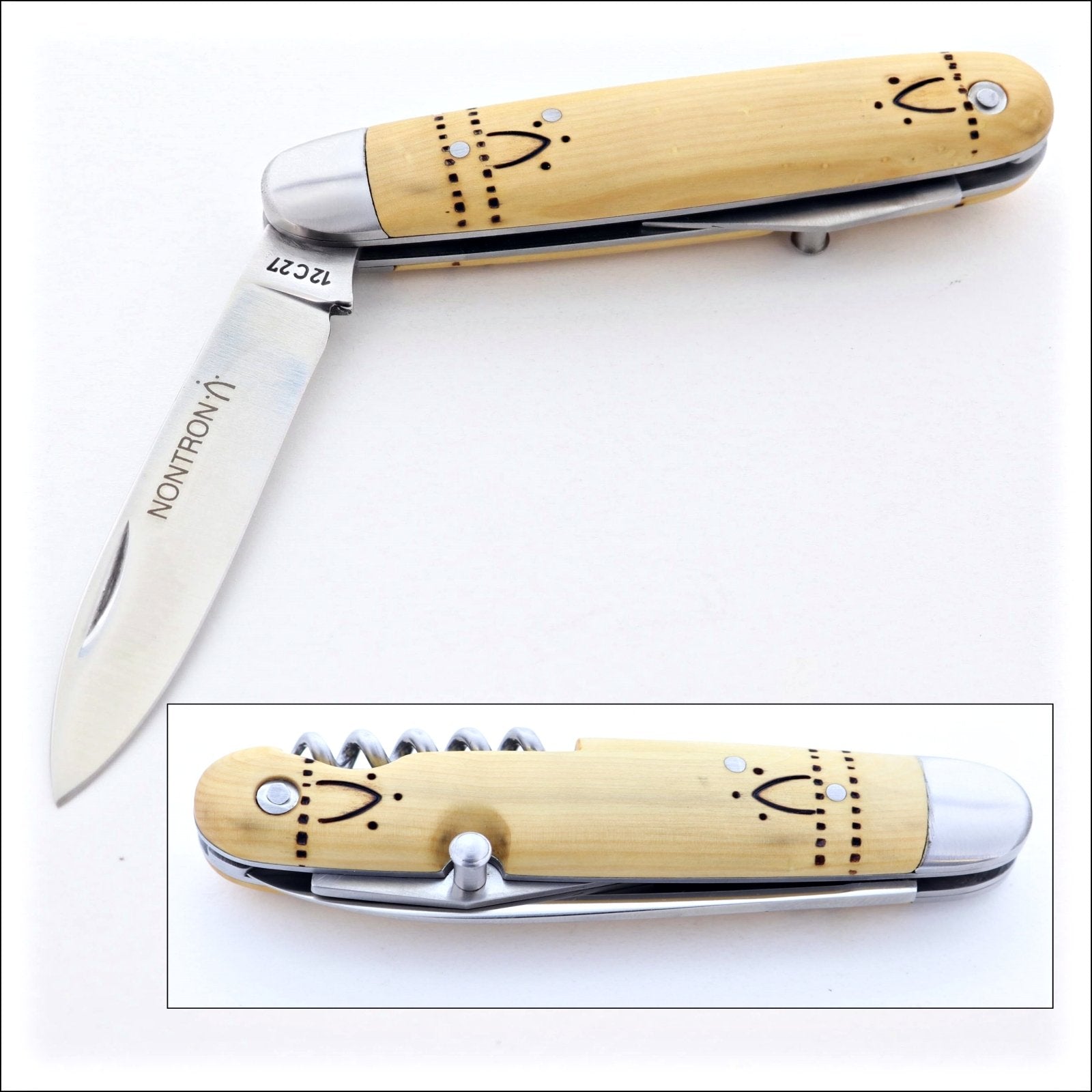 Nontron Pocket Knife No38 Navette Multifunction