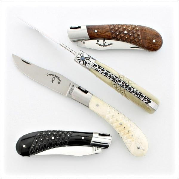 4 Capuchadou 10 cm Folding knife Studded Handles