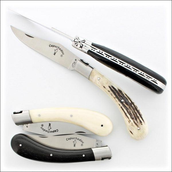 4 capuchadou 12 cm classic knives with different handle type and position