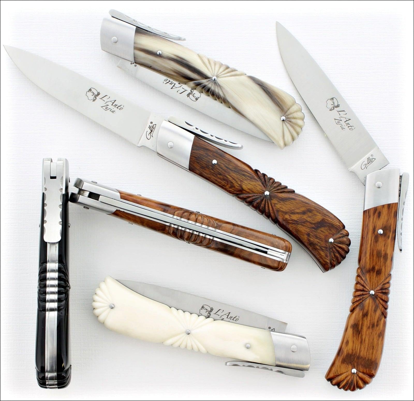 Corsican Antò Sculpted Handle Folding Knives