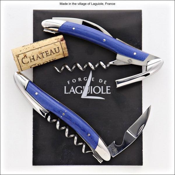 Forge de Laguiole Corkscrew blue Compressed Fabric Handle