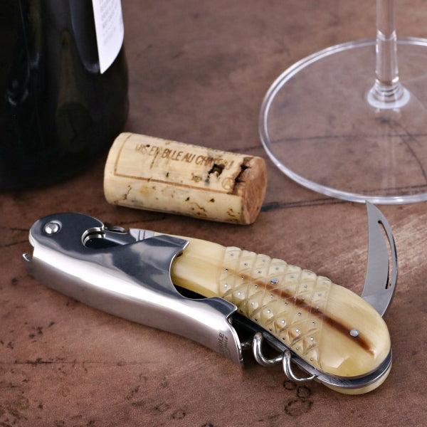 Laguiole Magnum Studded Horn Tip Corkscrews