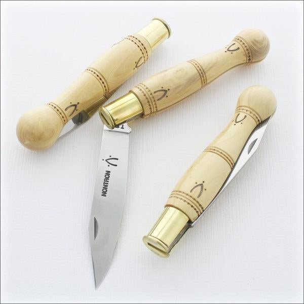 nontron pocket knives with boxwood handles
