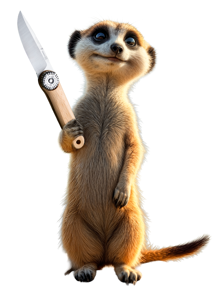 SURICATE® Pocket Knife Beechwood Handle