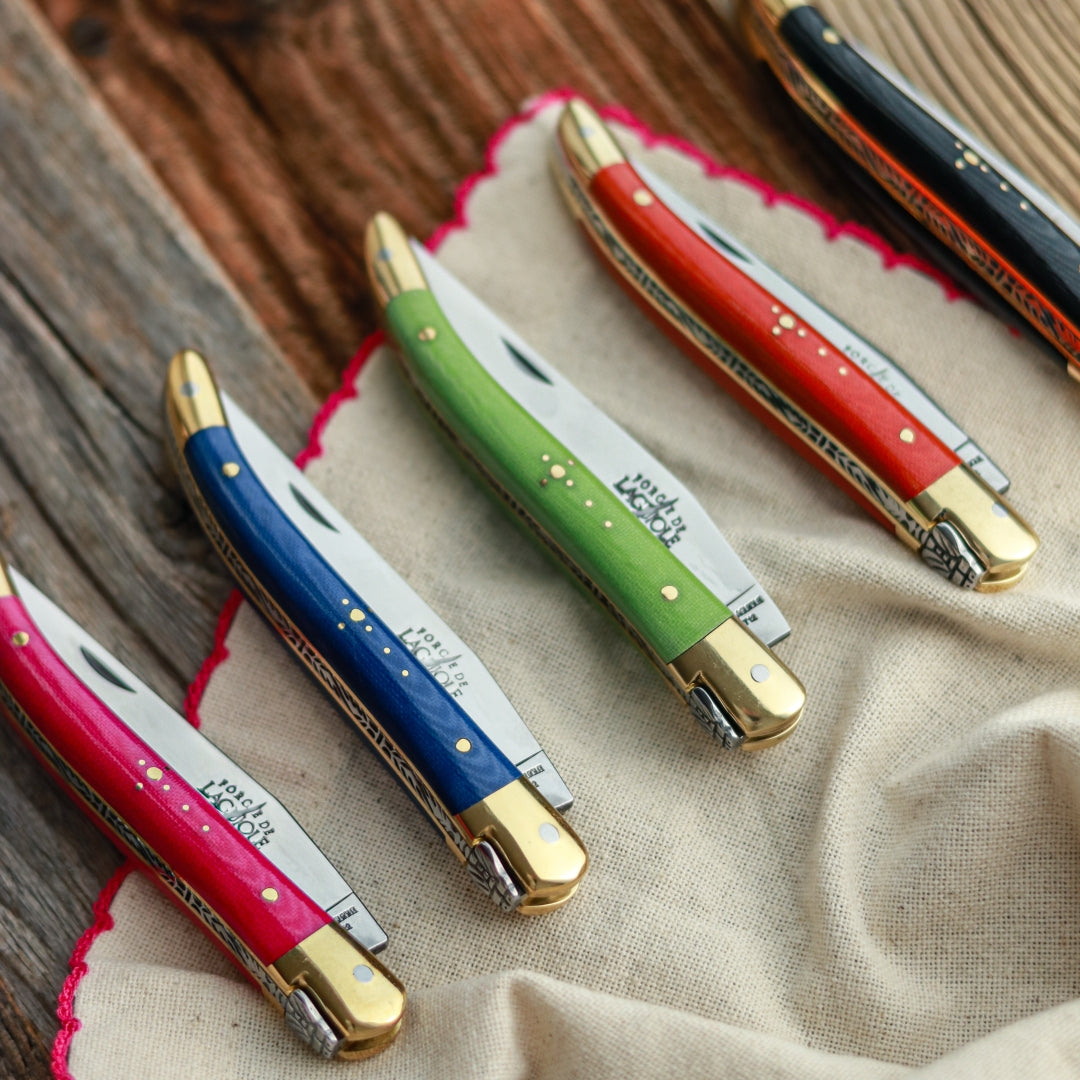 Forge de Laguiole Pocket Knife 9 cm Colored Handle