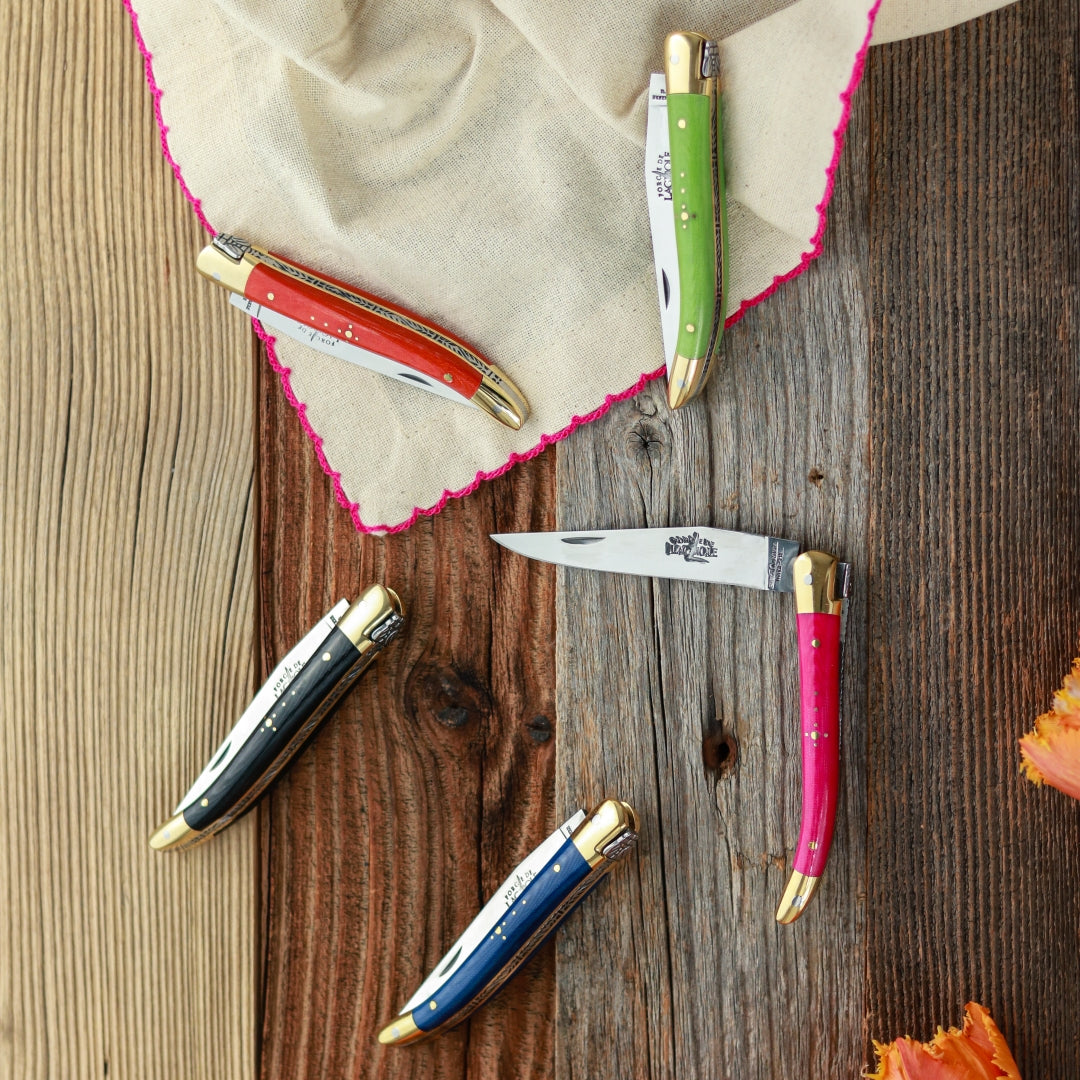 Forge de Laguiole Pocket Knife 9 cm Colored Handle