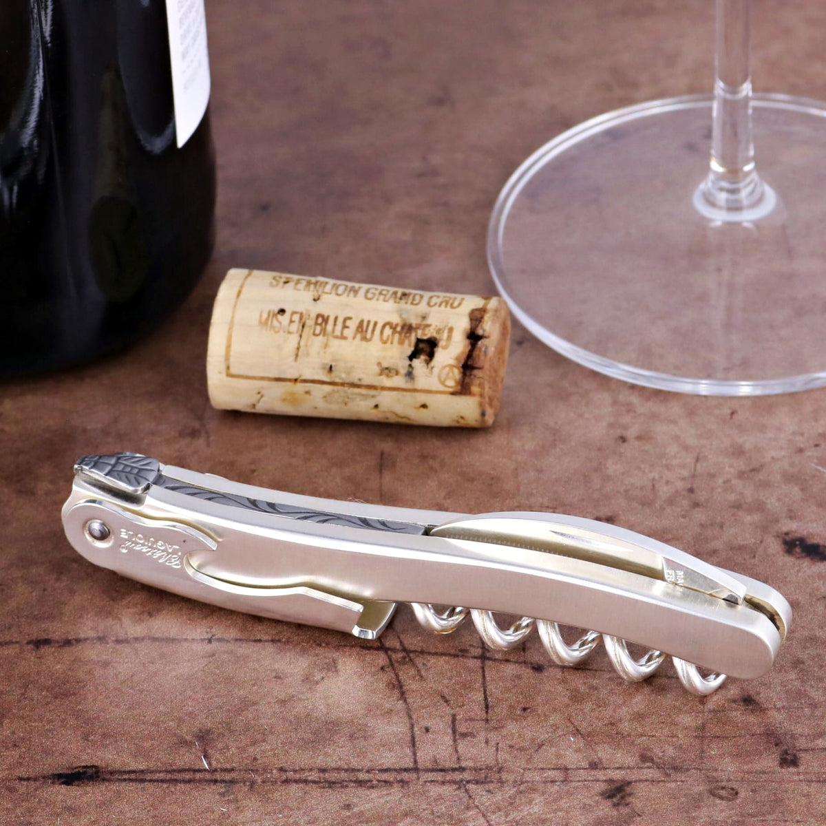 Chateau Laguiole Silver Plated Corkscrew