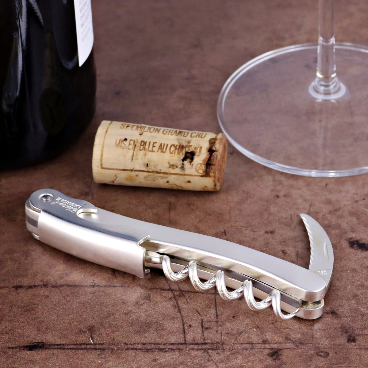 Chateau Laguiole Silver Plated Corkscrew