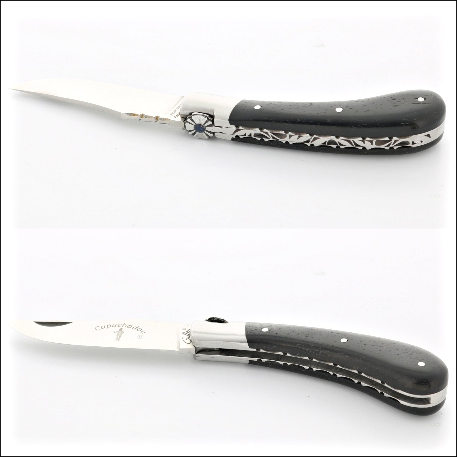 Capuchadou 10 cm Guilloche Ebony Handle
