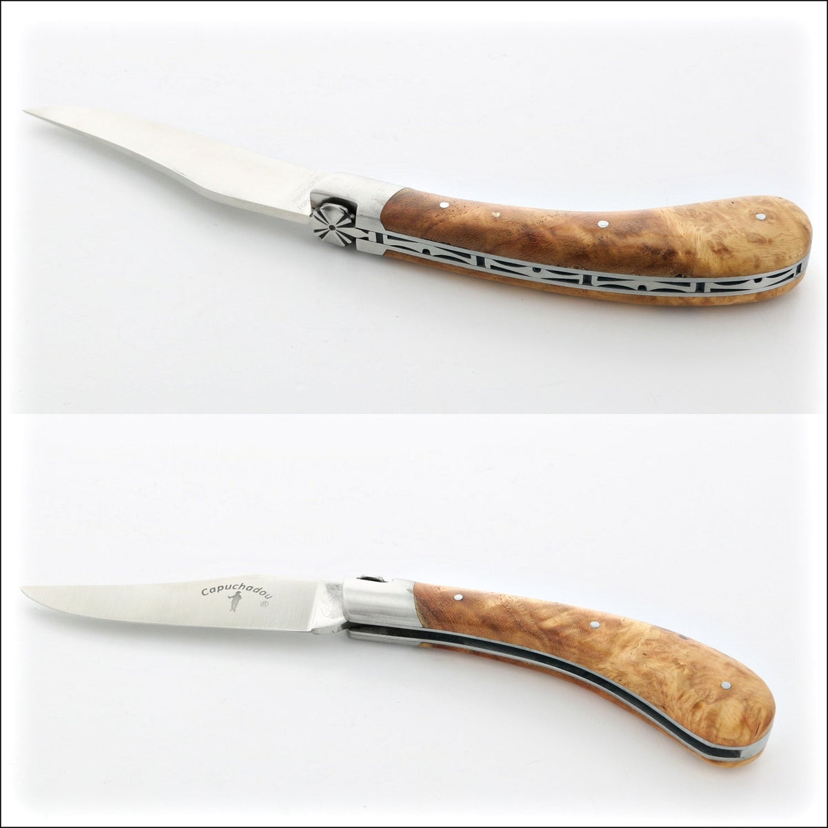 Capuchadou 12 cm Classic Folding Knife - Maple Burl