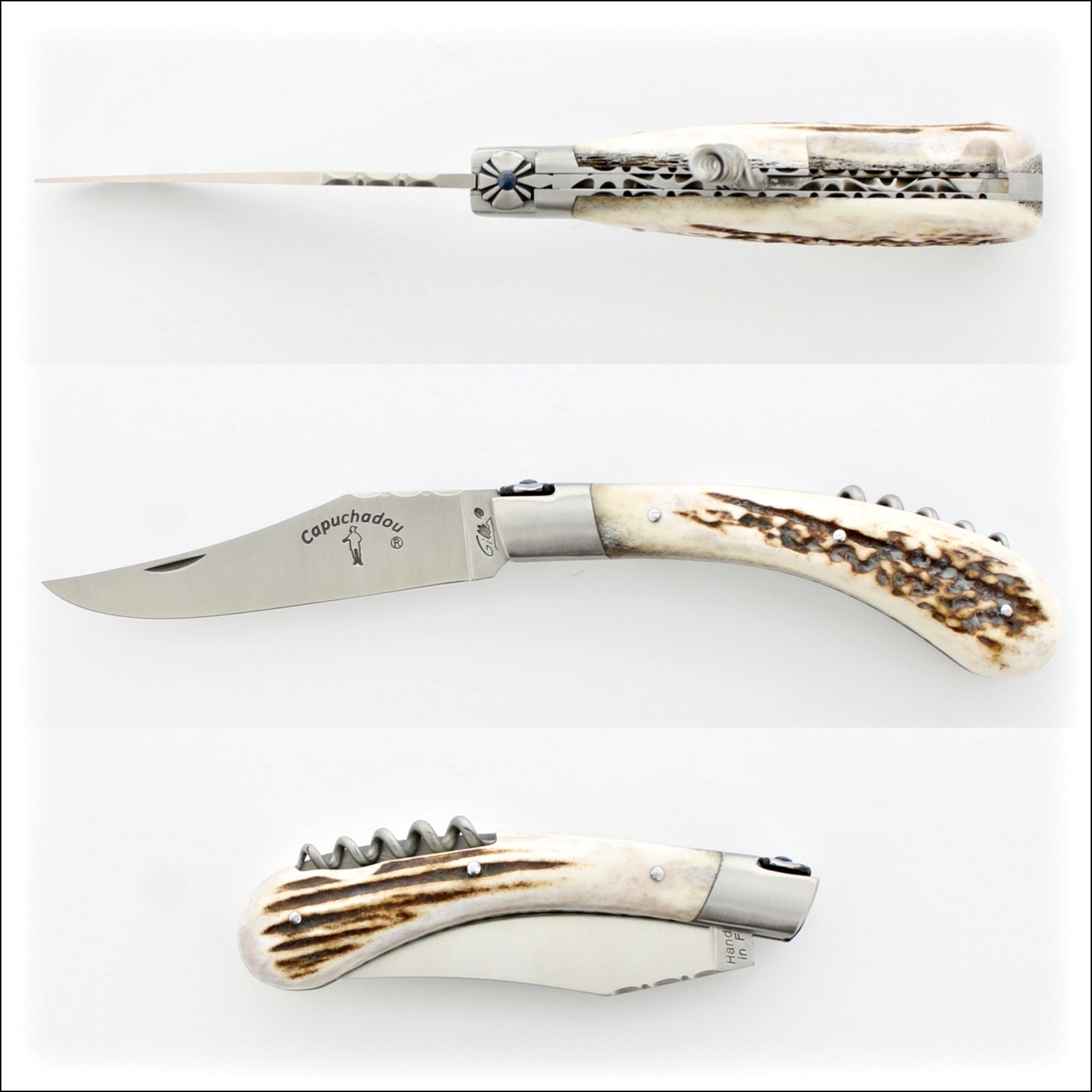 Capuchadou 12 cm Guilloche Corkscrew Deer Stag