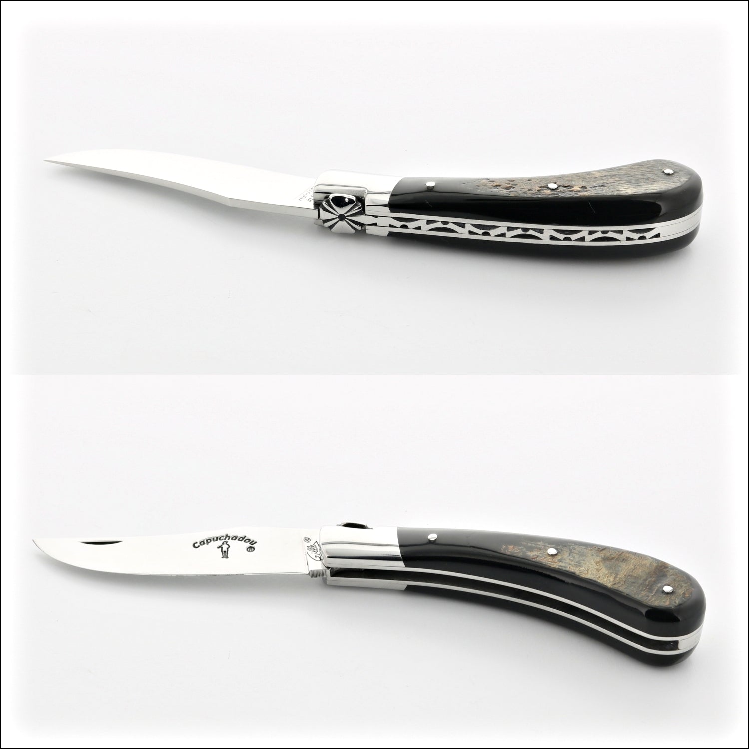 Capuchadou® 10 cm Classic Folding Knife Buffalo Bark