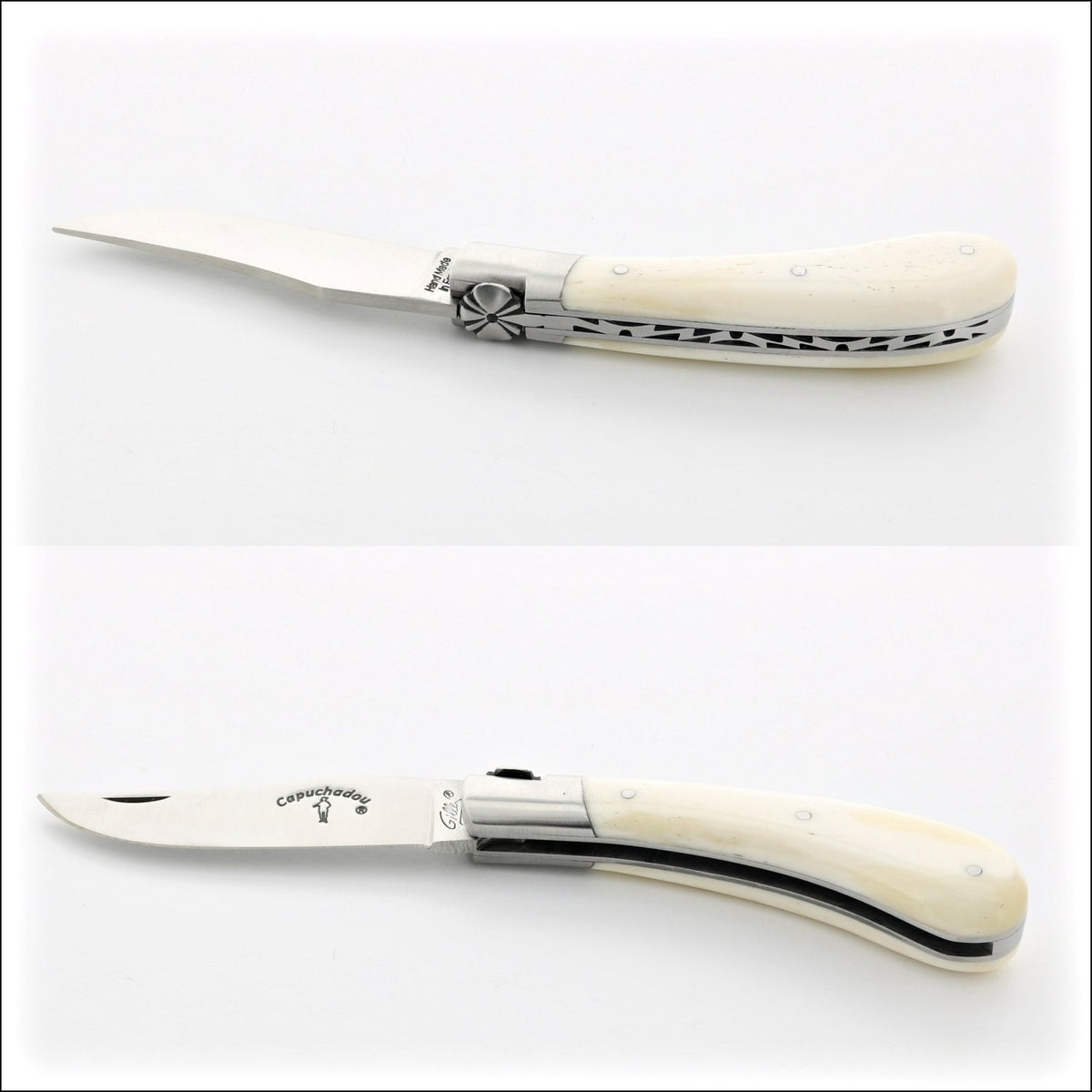 Capuchadou® 10 cm Classic Folding Knife Cattle Bone Handle
