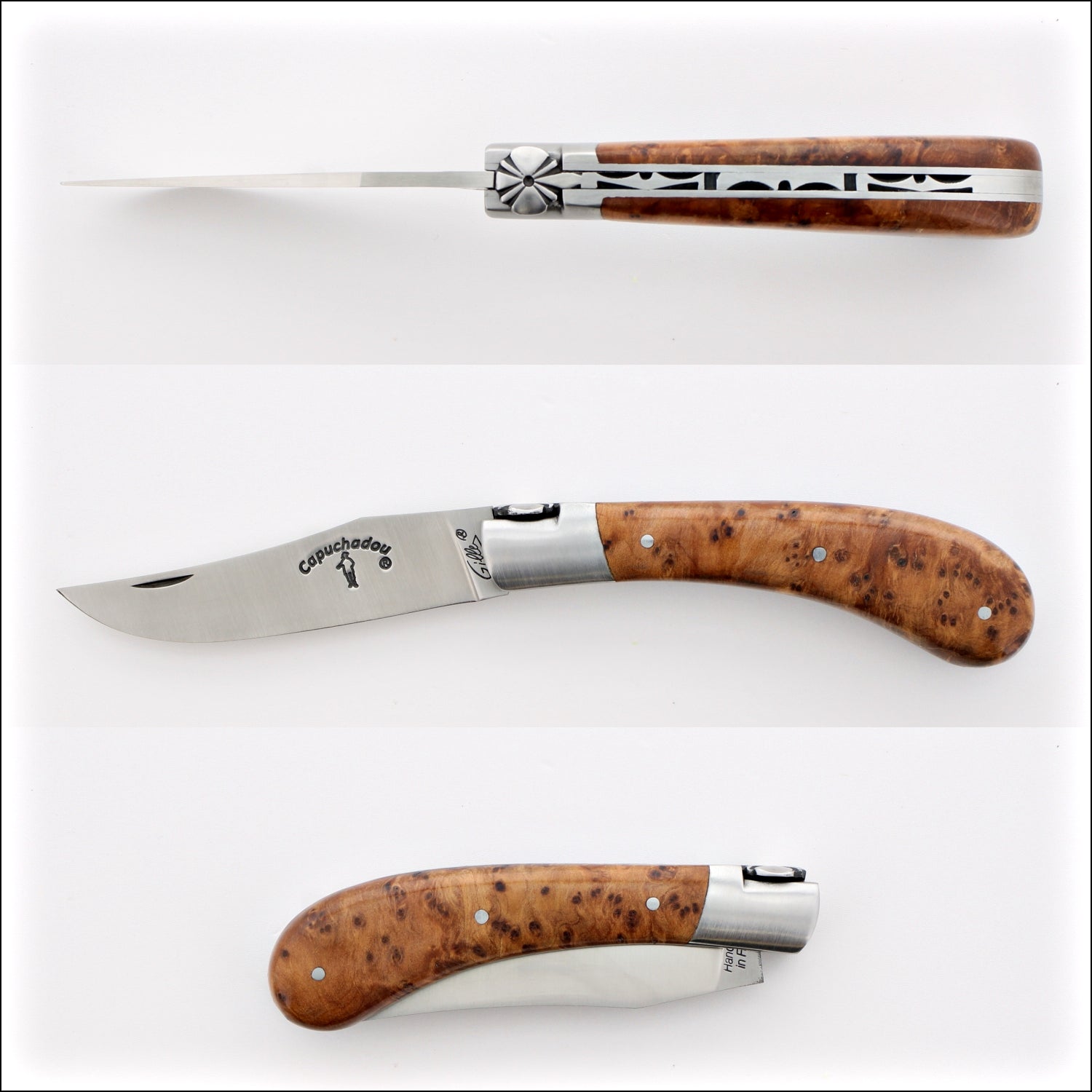 Capuchadou® 10 cm Classic Folding Knife Thuya Handle
