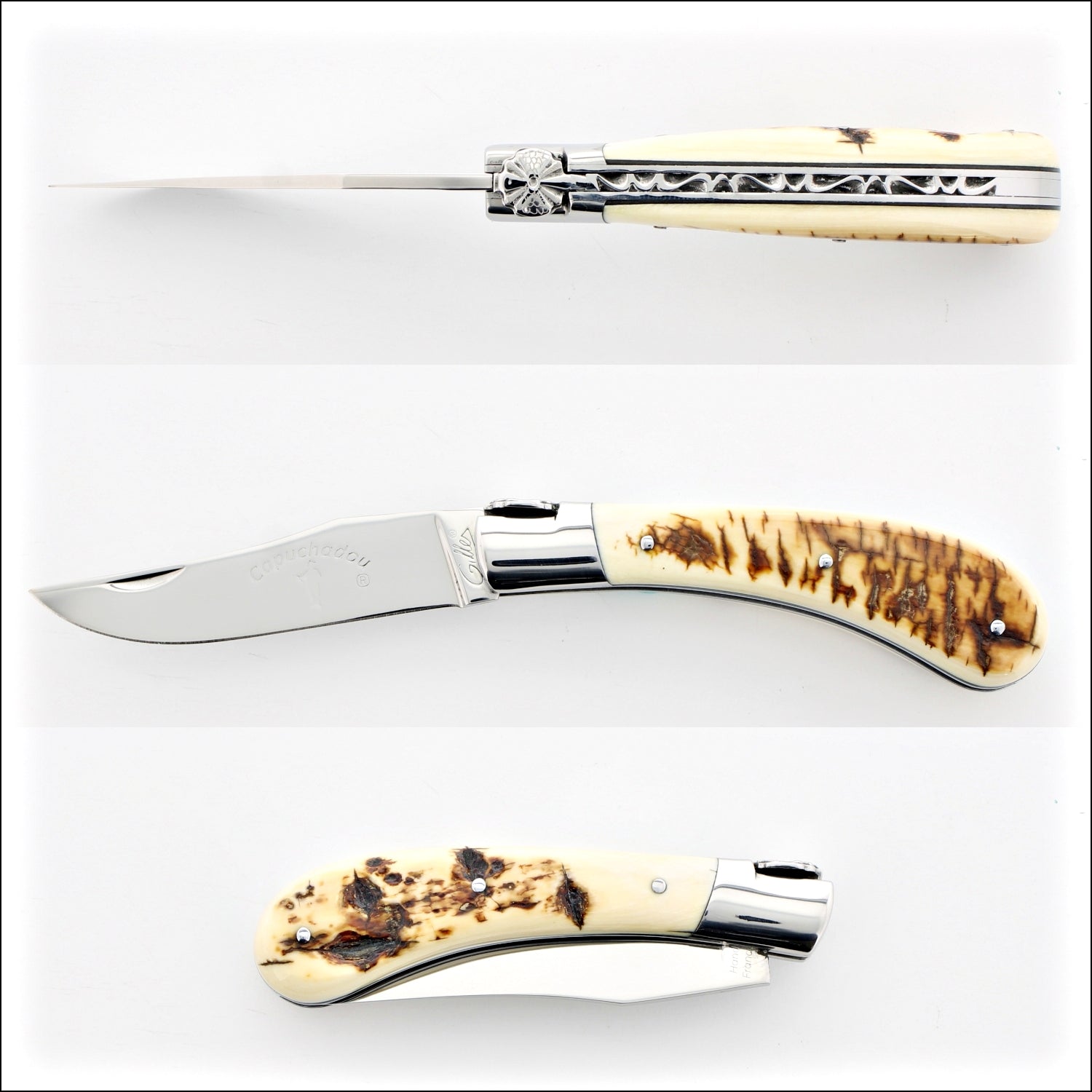 Capuchadou® 10 cm Classic Pocket Knife Mammoth Ivory