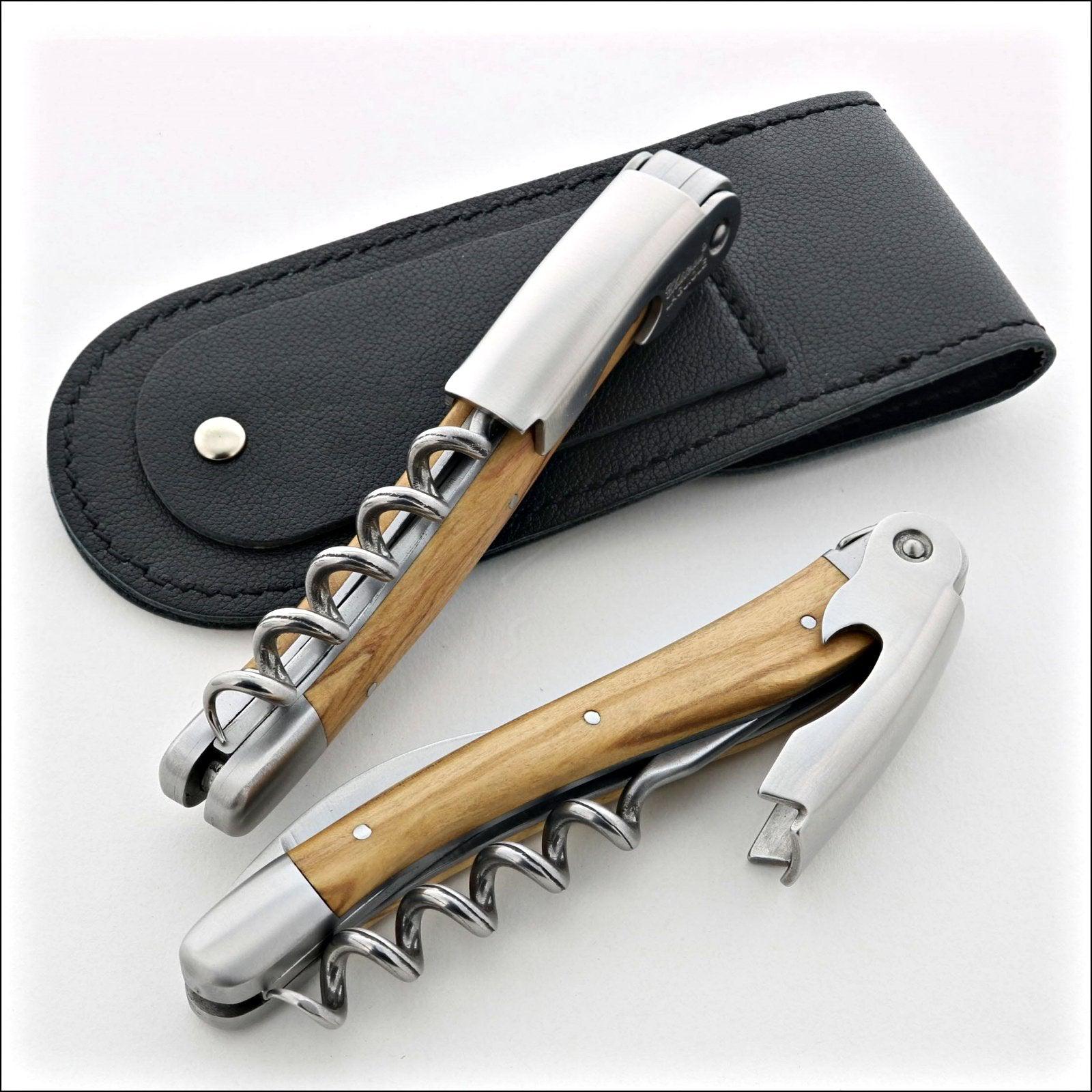 Chateau Laguiole Classic Olive Wood Corkscrew (2020 Version)